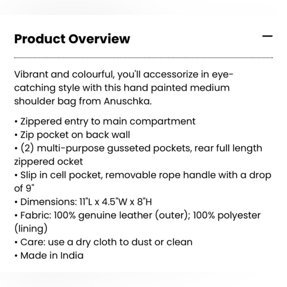 Anuschka “Garden Jewels” Hand Painted Shoulder Bag Medium Handbag Purse New - Picture 2 of 16